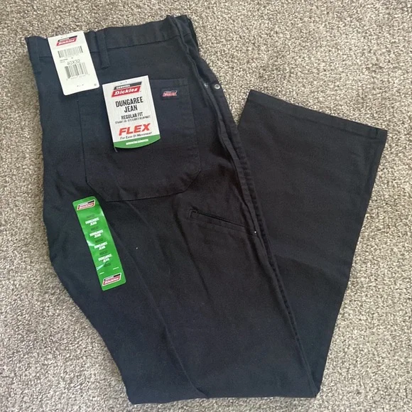 Dickies Dungaree Jean Regular Fit Straight Leg Flex for ease of movement - Picture 2 of 14
